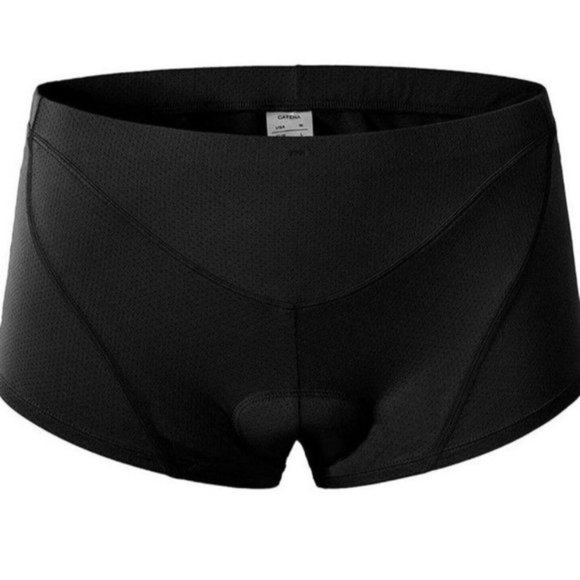 Mysenlan Womens Bicycle Shorts Size L Cycling Black Padded NWT !! - Picture 7 of 12